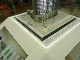 Bespoke model plinth display by SHAPES
