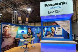 Panasonic Toughbook exhibition stand at the Emergency Services Show by SHAPES
