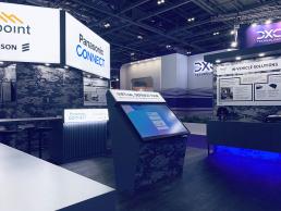 Cradlepoint and Panasonic exhibition stand at DSEi