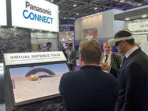 Cradlepoint and Panasonic exhibition stand at DSEi