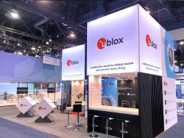 u-blox booth at CES, Las Vegas
