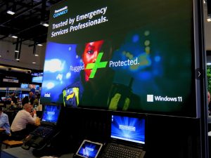 Panasonic exhibition stand at BAPCO